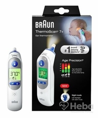 BRAUN ThermoScan 7+ IRT6525 Ušný teplomer