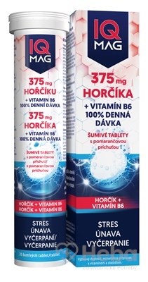 IQ MAG HORČÍK 375 mg + Vitamín B6