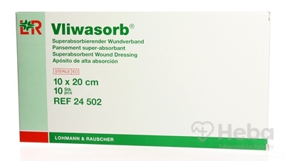 VLIWASORB Krytie na rany 10x20 cm