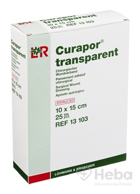CURAPOR KRYTIE NA RANY TRANSPARENT 10x15 cm