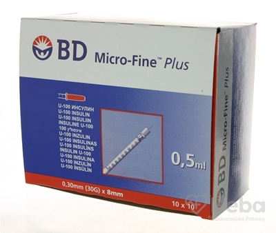 BD MICRO FINE PLUS inzulínové striekačky