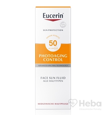 Eucerin SUN PHOTOAGING CONTROL SPF 50 na tvár