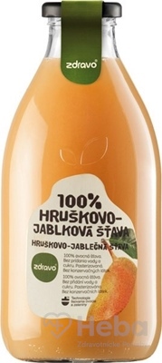 zdravo 100% HRUŠKOVO-JABLKOVÁ ŠŤAVA