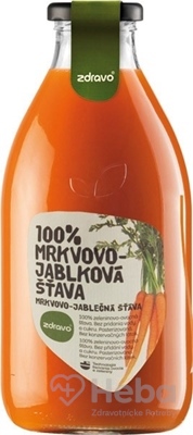 zdravo 100% MRKVOVO-JABLKOVÁ ŠŤAVA