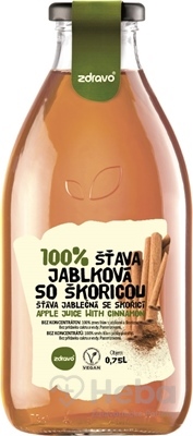 zdravo 100% ŠŤAVA JABLKOVÁ SO ŠKORICOU