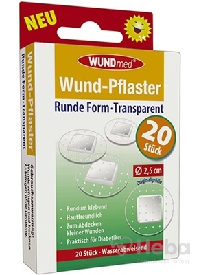 WUNDmed Kruhová náplasť Transparentná