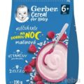 Gerber Cereal Mliečna KAŠA Dobrú noc Malinová