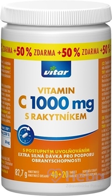 VITAR VITAMIN C 1000 mg S RAKYTNÍKOM