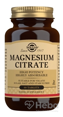 Solgar Magnesium citrát 200 mg