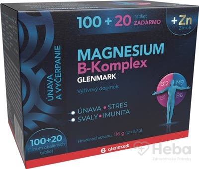 GLENMARK Magnesium B-Komplex + Zinok