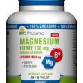 BIO Pharma Magnesium citrát 150mg + Vitamín B6