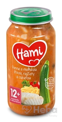 Hami príkrm Penne s merlúzou,paradajkami a cuketou