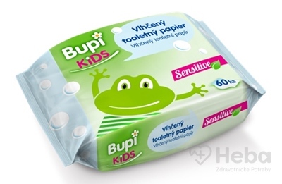 Bupi KIDS Vlhčený toaletný papier Sensitive