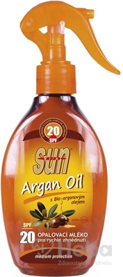 SUN ARGAN OIL opaľovacie MLIEKO SPF 20