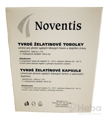 Noventis želatínové kapsuly veľkosť 00 Fagron