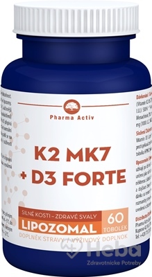 Pharma Activ Lipozomal K2 MK7 + D3 FORTE