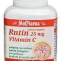 MedPharma RUTÍN 25 mg + Vitamín C 100 mg