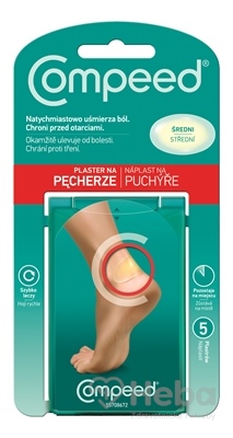 Compeed NÁPLASŤ na pľuzgiere na nohách
