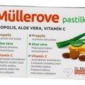 MÜLLEROVE pastilky PROPOLIS, ALOE VERA, VITAMÍN C