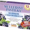 MÜLLEROVE PASTILKY SO ZINKOM A ČIERNYMI RÍBEZĽAMI