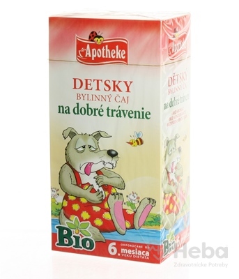APOTHEKE BIO DETSKÝ BYLINNÝ ČAJ NA DOBRÉ TRÁVENIE