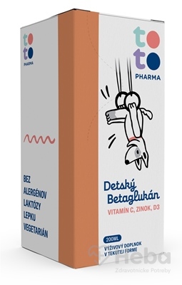 TOTO Detský Betaglukán + Vitamín C + Zinok + D3