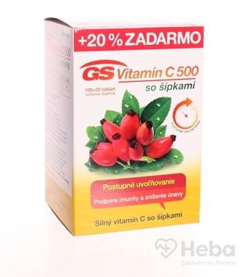 GS Vitamín C 500 so šípkami