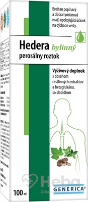 GENERICA Hedera bylinný perorálny roztok