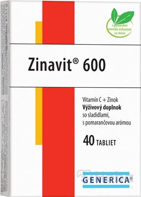 GENERICA Zinavit 600 s pomarančovou arómou