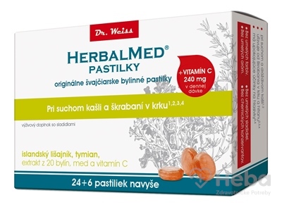 HERBALMED PASTILKY pre odkašliavanie - Dr.Weiss