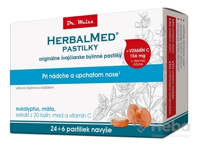 HERBALMED PASTILKY pri nádche - Dr.Weiss