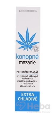 Konopné mazanie extra chladivé