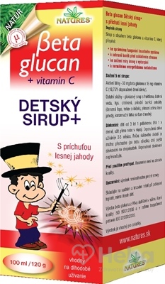 NATURES BETA GLUCAN DETSKY SIRUP+