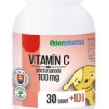 EDENPharma VITAMÍN C 100 mg príchuť jahoda
