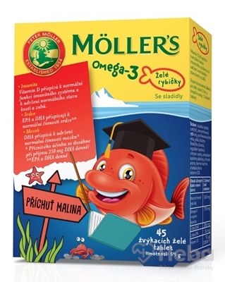 MOLLER´S Omega 3 Želé rybičky