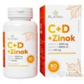 PLATAN Vitamín C + D + Zinok