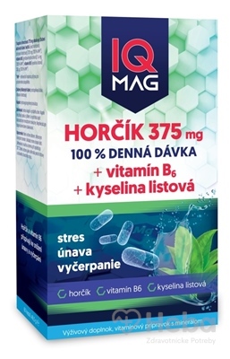 IQ MAG HORČÍK 375 mg+Vitamín B6+Kyselina listová