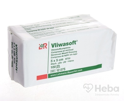 VLIWASOFT KOMPRESY NESTERILNÉ 5x5 cm