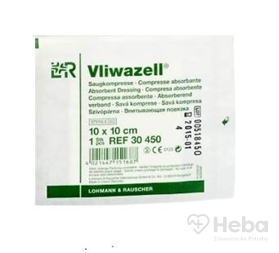 VLIWAZELL KOMPRESY SAVÉ STERILNÉ 10x10cm