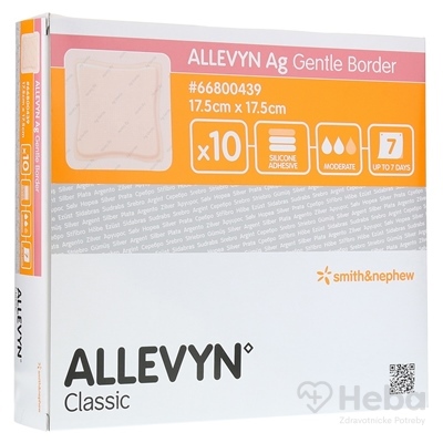 ALLEVYN Ag Gentle Border Krytie na rany