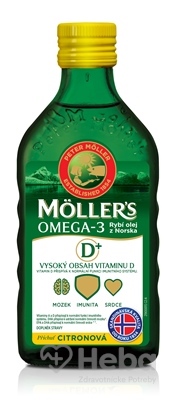 MOLLER´S Omega 3 RYBÍ OLEJ + vitamín D