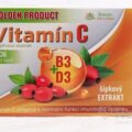 GOLDEN PRODUCT Vitamín C 500 mg + B3 + D3 + šípky