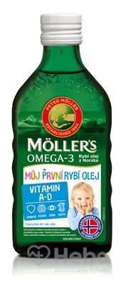MOLLER´S Omega 3 Môj prvý RYBÍ OLEJ