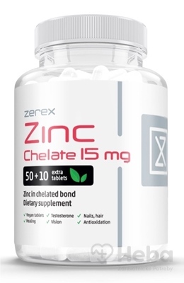 Zerex Zinok chelát 15 mg