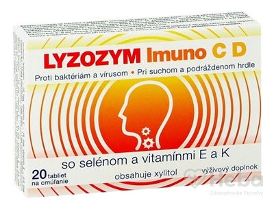 LYZOZYM IMUNO C D SO SELÉNOM A VITAMÍNMI E a K