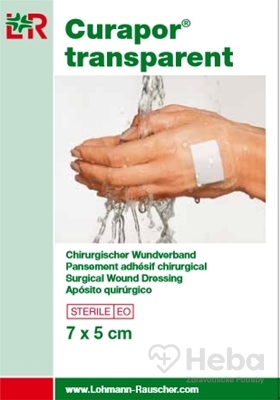 CURAPOR KRYTIE NA RANY TRANSPARENT 7x5 cm
