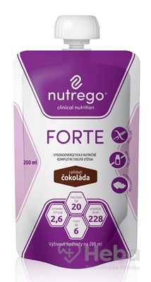 Nutrego FORTE s príchuťou čokoláda