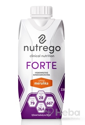 Nutrego FORTE s príchuťou marhuľa