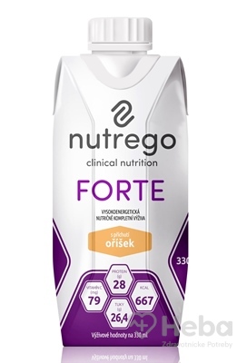 Nutrego FORTE s príchuťou oriešok
