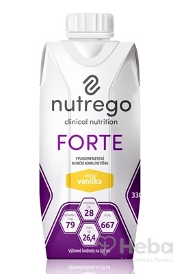 Nutrego FORTE s príchuťou vanilka